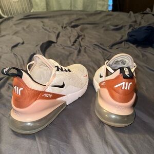 Nike Air Max 270 in White and Orange